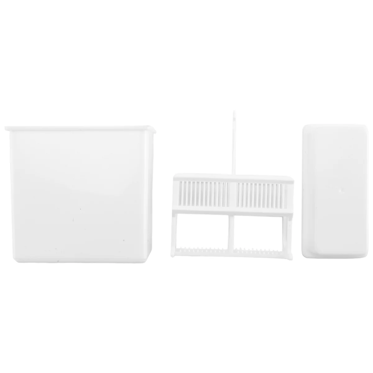 

2 in 1 White 24 Pieces Microscope Slides Staining Rack Dish Set