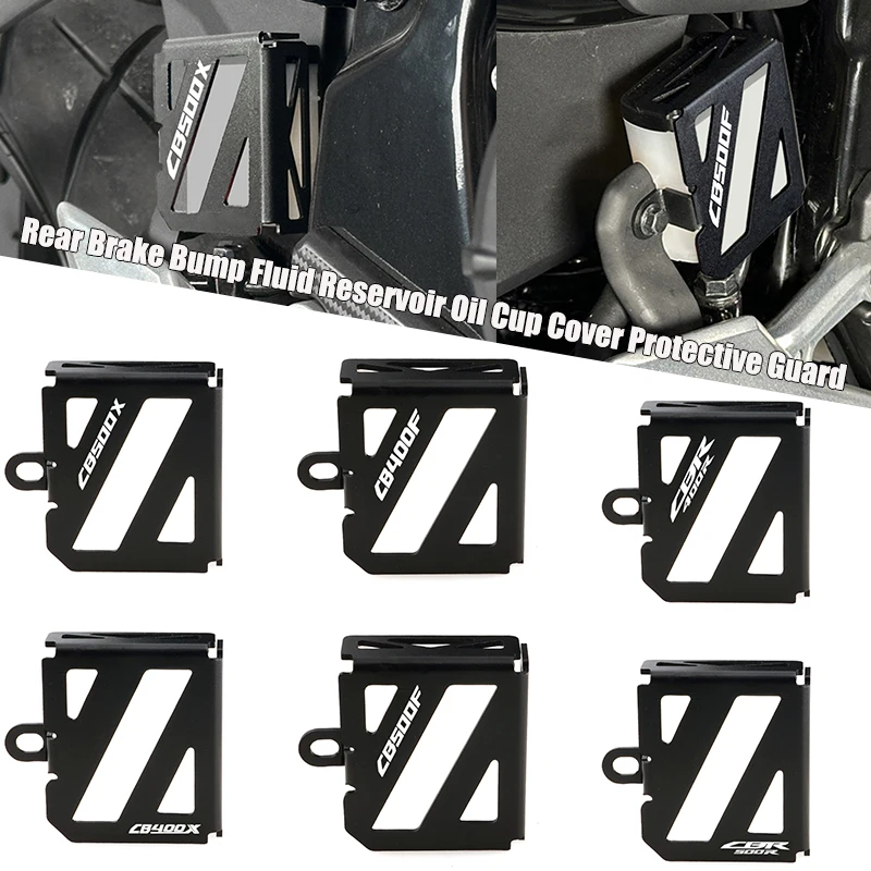

Moto Accessories Rear Brake Fluid Reservoir Cover Protector For Honda CB500X CB500 X F CBR500R 2019-2022 CB400X CB400F CBR400R