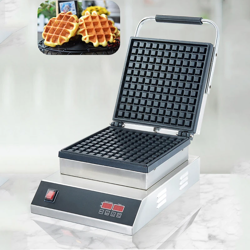 

Waffle Maker Street Snack Commercial Equipment Egg Milk Baking Machine Stainless Steel Body Non-Stick Pan Coating