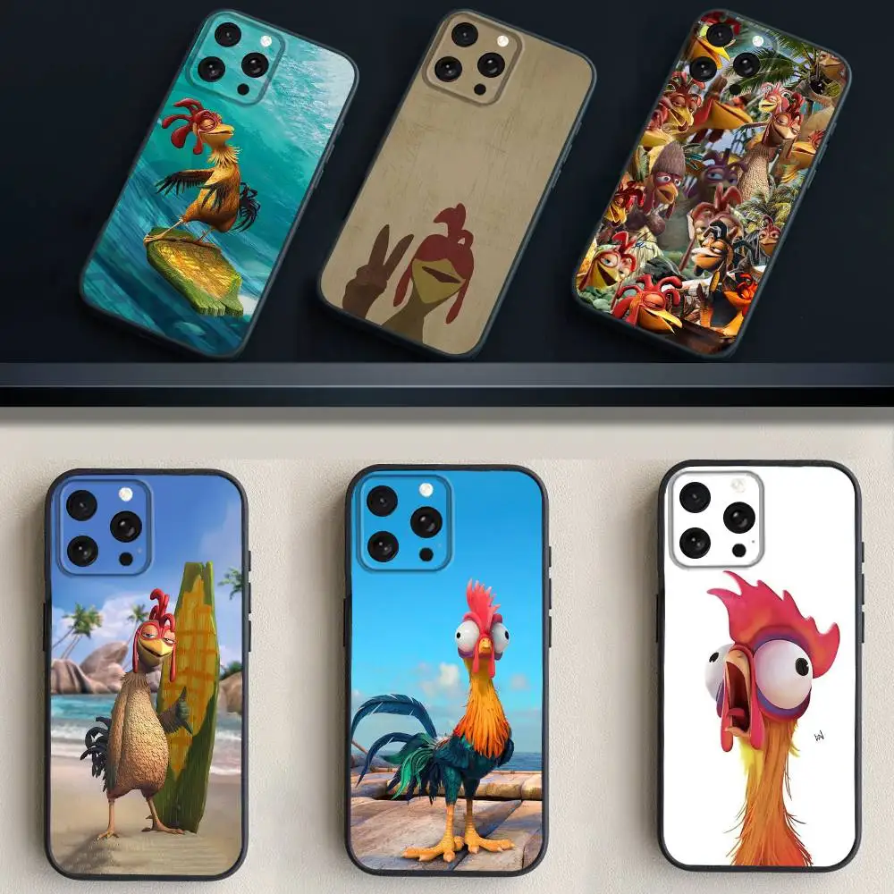 

C-Chicken J-Joe Surf-es Phone Case For iPhone 17,16,15,14,13,12,11 Plus,Pro Max,XS,X,XR,SE,Mini,8,7,Soft Silicone Black Cover