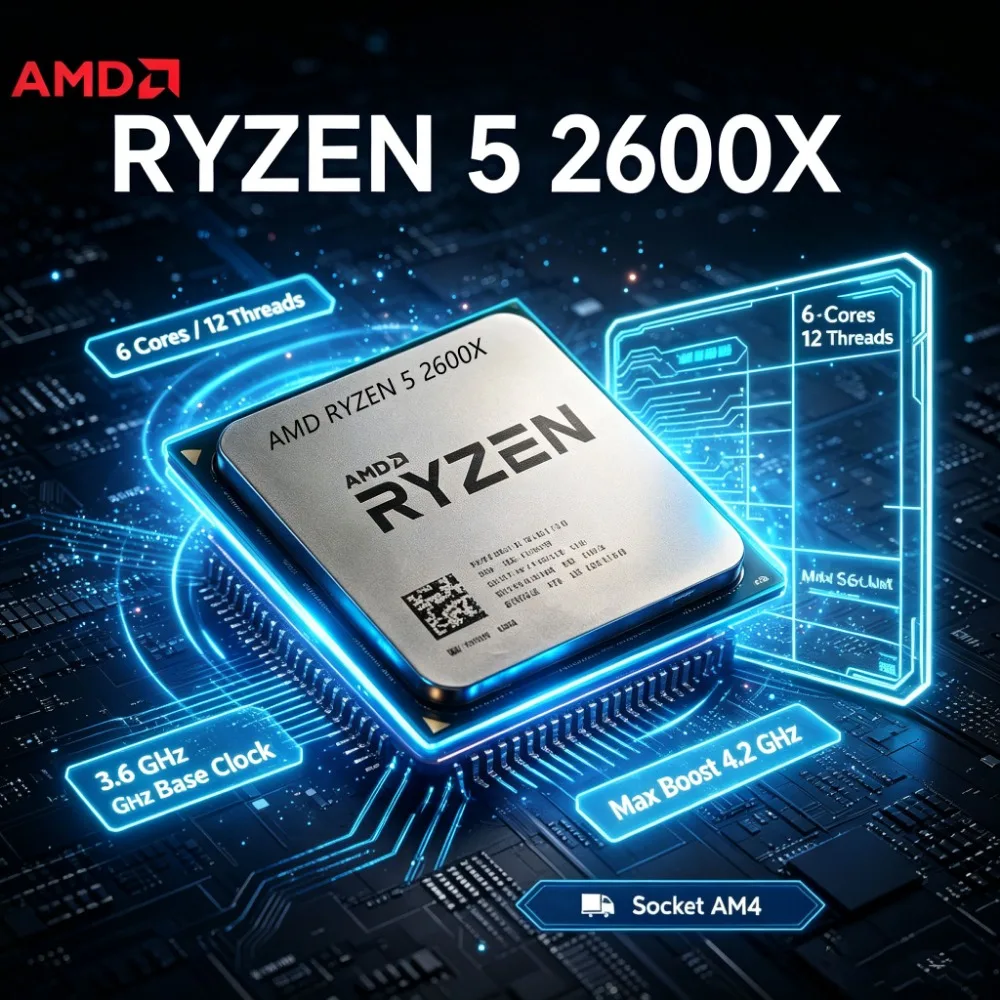 amd-ryzen-5-2600x-processor-6-core-12-thread-36ghz-max-boost-am4-socket-16mb-l3-cache-95w-tdp-12nm