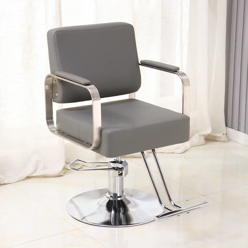 Barbershop Swivel Lift Barber Chair Perm Shave Hair Dyeing Barber Chair Comfort Luxury Silla De Barbería Salon Furniture GM212