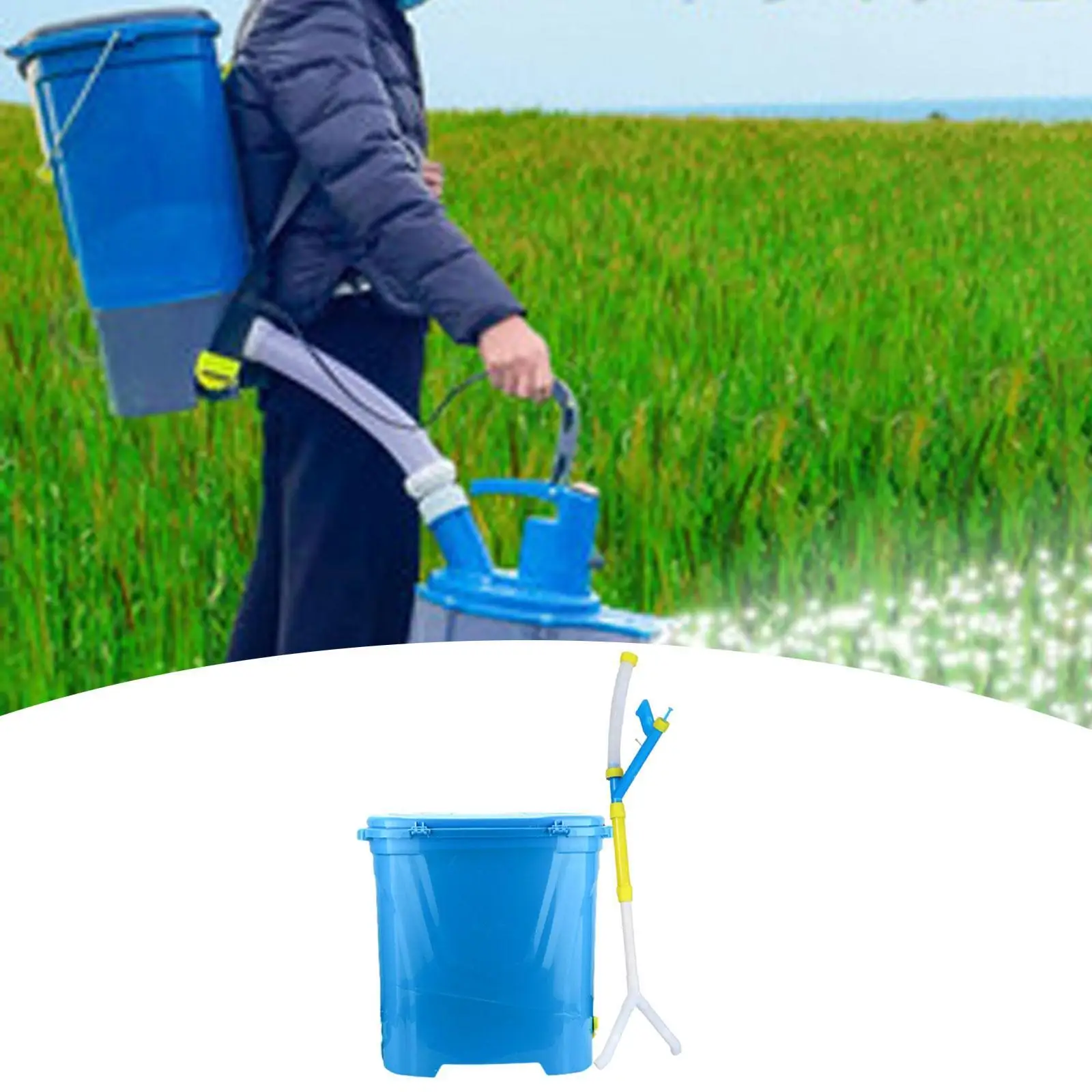 

Backpack Fertilizer Spreader Comfortable Handle 25L for Corn Farm Vegetables