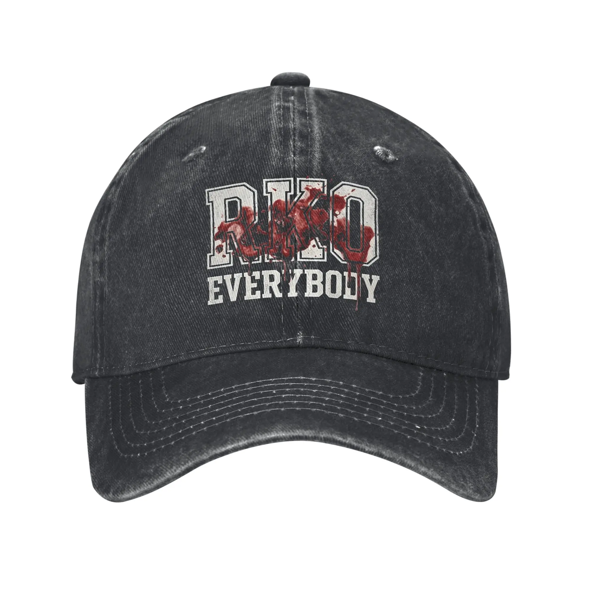 Men Women Randys Ortons RKO Everybody  Printed Hats Casual Distressed Cotton  Baseball Cap Adjustable