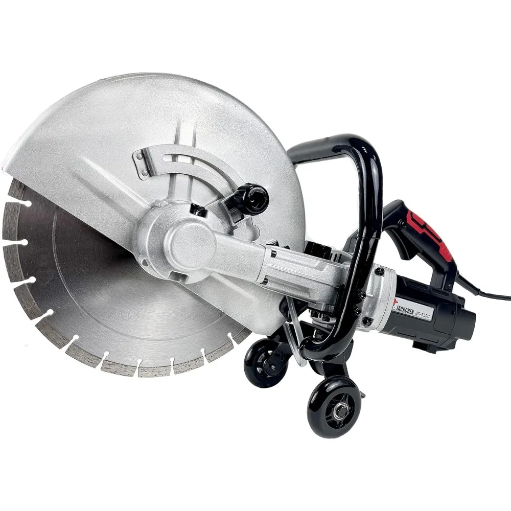 

14-дюймовая пила для бетона, электрическая пила для отрезки 3000 Вт, глубина резки 110 В 4,8 и электрическая шлифовальная машина с алмазным лезвием