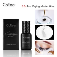 Gollee-pegamento para pestañas 0,5 s, extensiones de pestañas, adhesivo profesional para pestañas, suministros de pestañas impermeables para pegamento de pestañas de salón