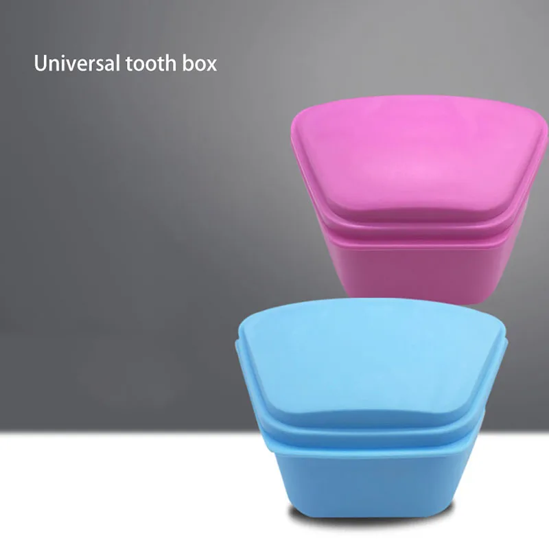 أسنان حمام صندوق تنظيف الأسنان حالة كاذبة الأسنان صندوق تخزين الحاويات علبة حفظ طقم الأسنان الأجهزة الحال بالنسبة للسفر التجنيب تنظيف