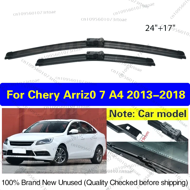 

2 шт. для Chery Chirey Arrizo 7 A4 2013-2018 24 "+ 17" передние щетки стеклоочистителя лобовое стекло резак аксессуары 2016 2017