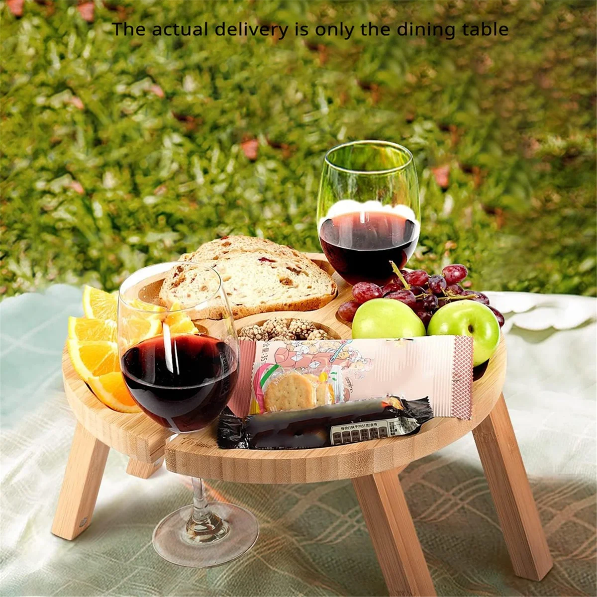 Y31A โต๊ะไวน์แบบพกพา, โต๊ะปิกนิกไวน์พับได้กลางแจ้ง, แคมป์ปิ้ง, ชายหาด, ของขวัญในอุดมคติสําหรับคนรักไวน์