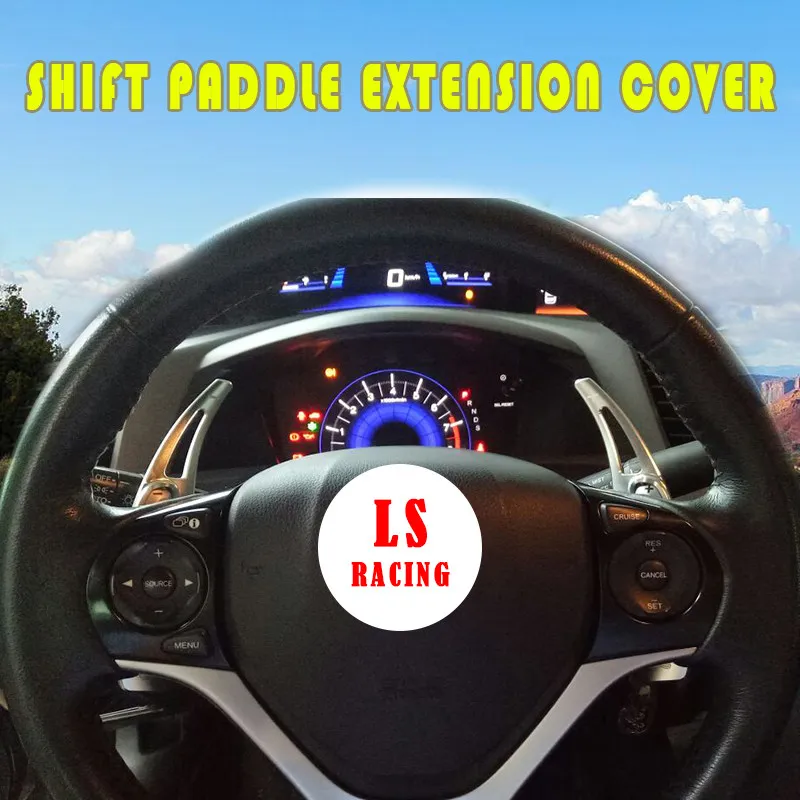 

Car Aluminum Steering Wheel Shift Paddle Shifter Extension for Honda Civic Gen 9 (2012 year) CRV(2016) Interior Auto Car-styling