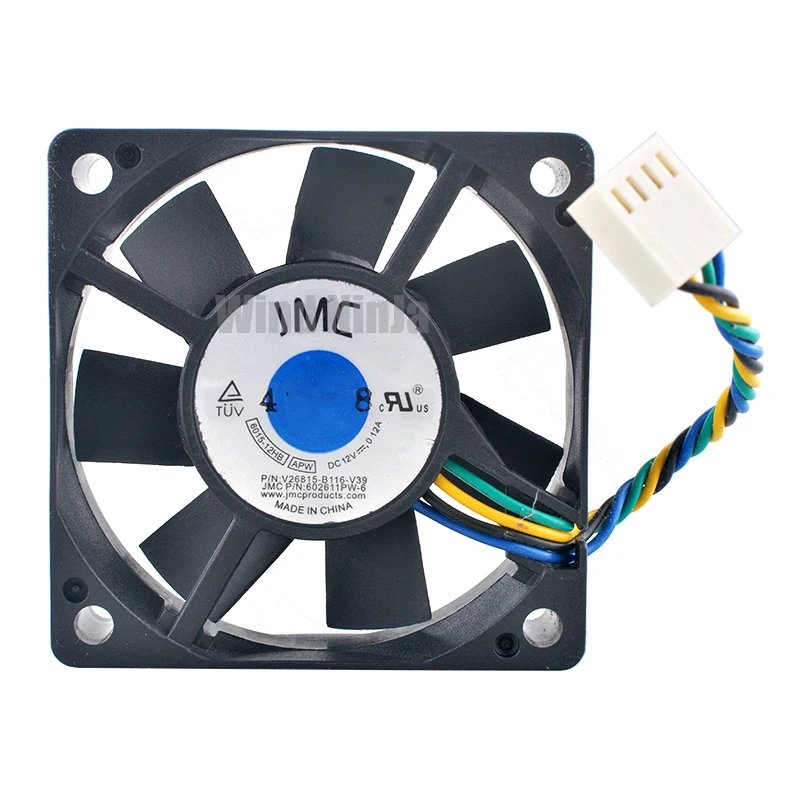 6015-12HB V26815-B116-V39 602611PW-6 6cm 60mm fan 60x60x15mm DC12V 0.12A 4pin Dual ball bearing cooling fan for chassis CPU