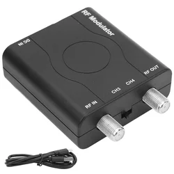 HDMI-Compatible RF Modulator Adapter, RF Modulator Coaxial Converter, HD Multimedia Interface to RF Modulator NTSC