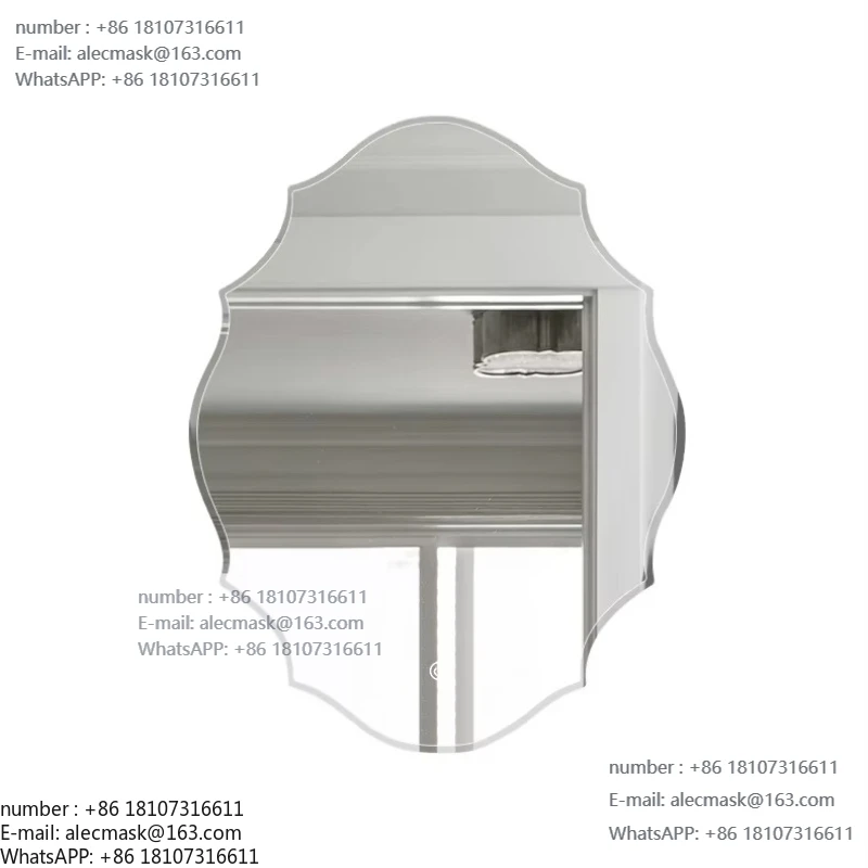 

Shape Bevel Irregular Mirror, Asymmetrical Mirror Frameless Mounted Decorative Bathroom Living Room