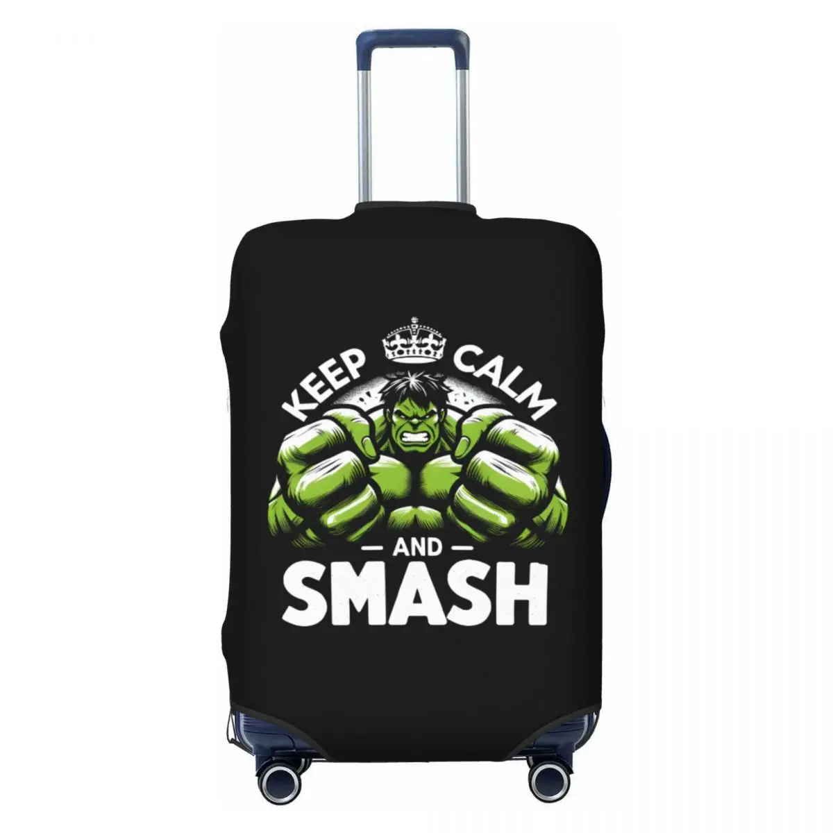 

Custom Hulk Keep Calm And Smask Luggage Cover Elastic Travel Suitcase Protective Covers Suit For 18-32 inch