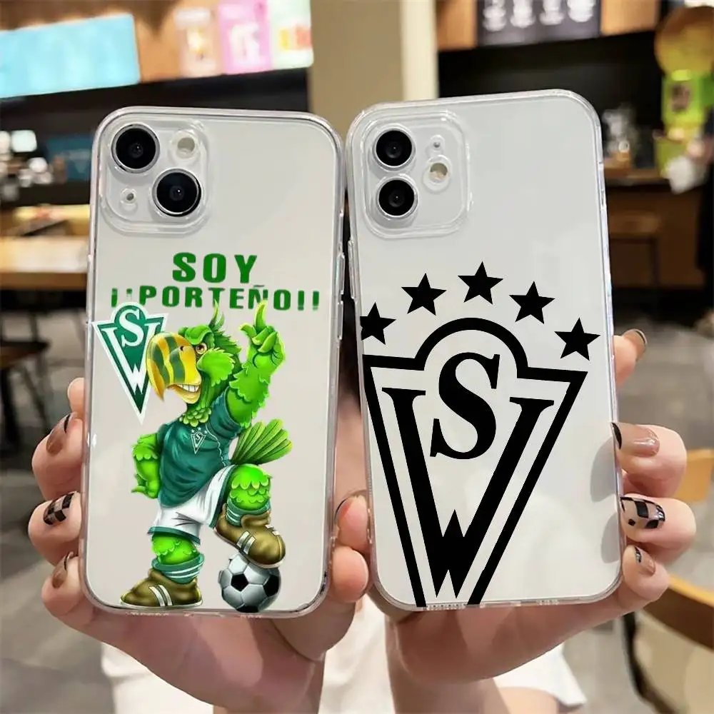 

Cool S-Santiago W-Wanderers-1892 Phone Case For iPhone17,16,15,14,13,12,11 Plus,Pro Max Soft Transparent Cover