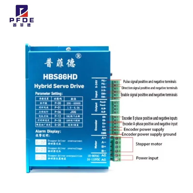 

HBS86HD closed-loop driver 86 two-phase closed-loop stepper motor driver