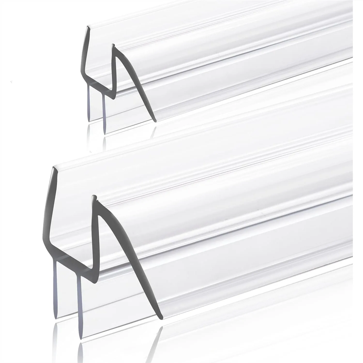 

Ultra Clear Shower Door Bottom Seal for 3/8" Glass, 39" Polycarbonate Strip Stops Leaks