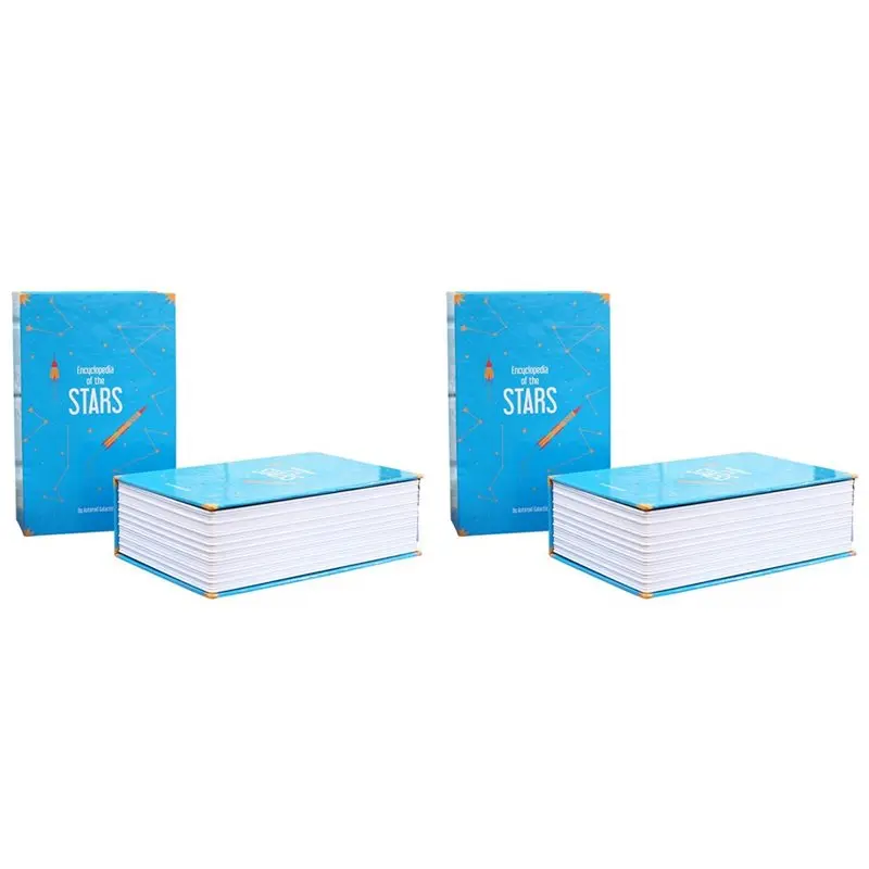 BTLIFE-2X Dictionary Book Safe Storage Box, Safe With 3 Digital Combination Lock, Safe Secret Box, (Blue)