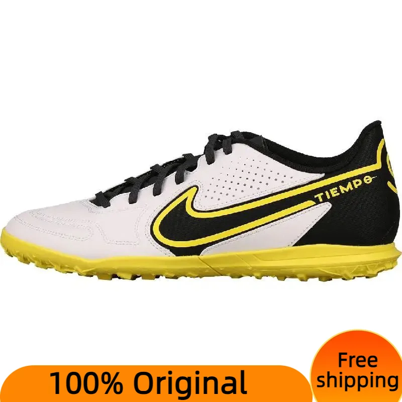 Nike Tiempo Legend 9 Club TF 'White Yellow Strike' Sneakers shoes DA1193-107 With Original Box