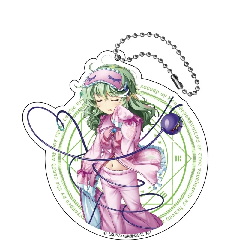 Touhou LostWord GAME 6CM Acrylic Pendant Keychains Accessories Car Key Chain Key Ring Phone Bag Hanging Jewelry Gifts