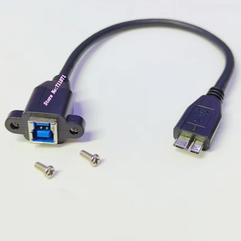 

С винтовым отверстием Usb3.0 B «мама» на Micro Usb V3.0 «папа» Кабель-переходник Линия Usb3.0 Micro B «папа-B» Женский кабель для передачи данных Провод
