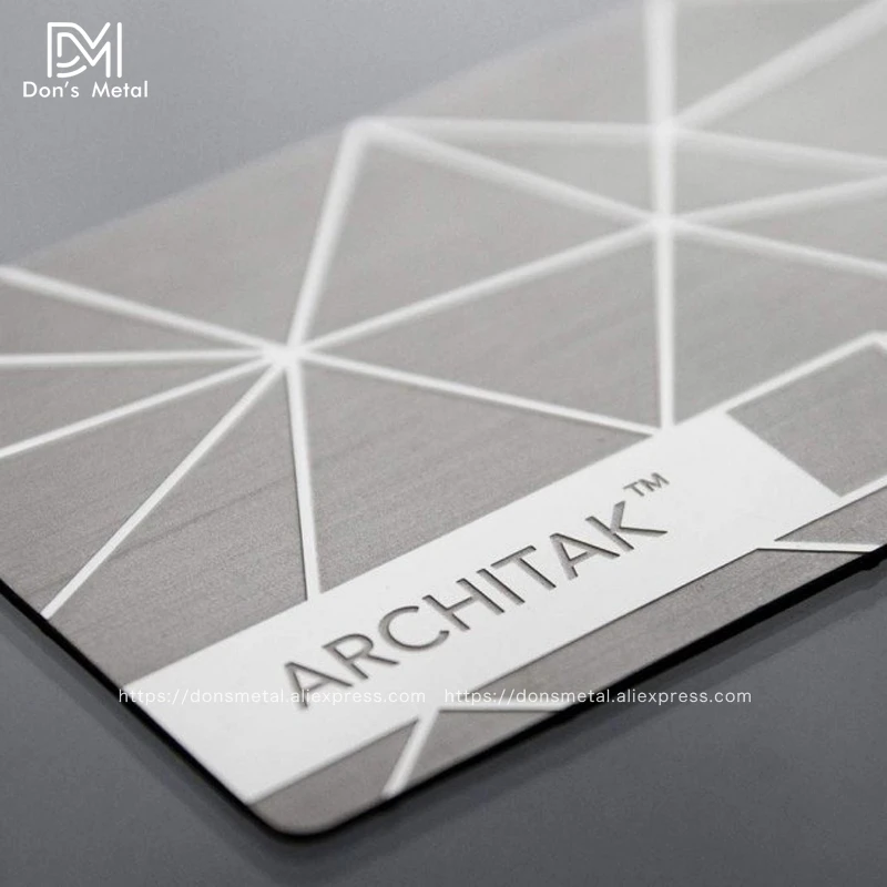 Metal business card metal membership card design mirror metal business card high-grade mirror card custom stainless steel