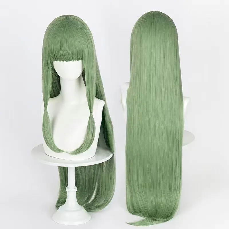 

Grass Green Anime Cosplay Wig Easy To Style for 2D Character Role Play Comic Con