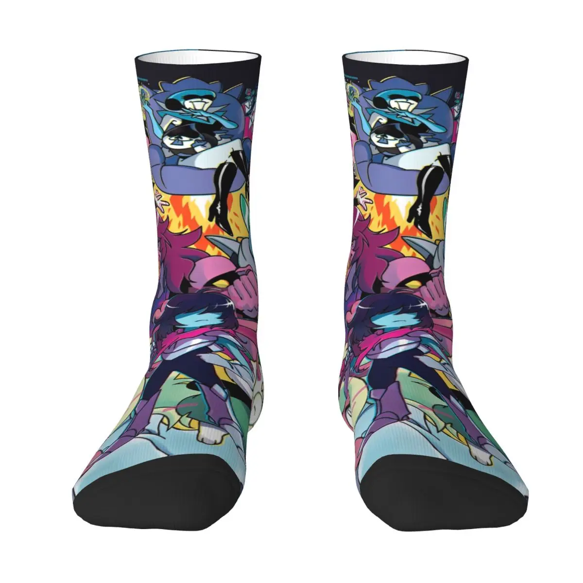 Deltarune Spamton Socks Novelty Stockings Autumn Anti Slip Men's Socks Comfortable Graphic Climbing Socks