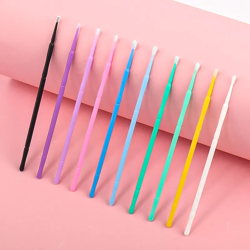 100 قطعة المتاح رمش فرشاة نظيفة لاش تمديد مايكرو فرشاة الحاجب مشط عصي الماسكارا قضيب فرشاة صغيرة أدوات ماكياج