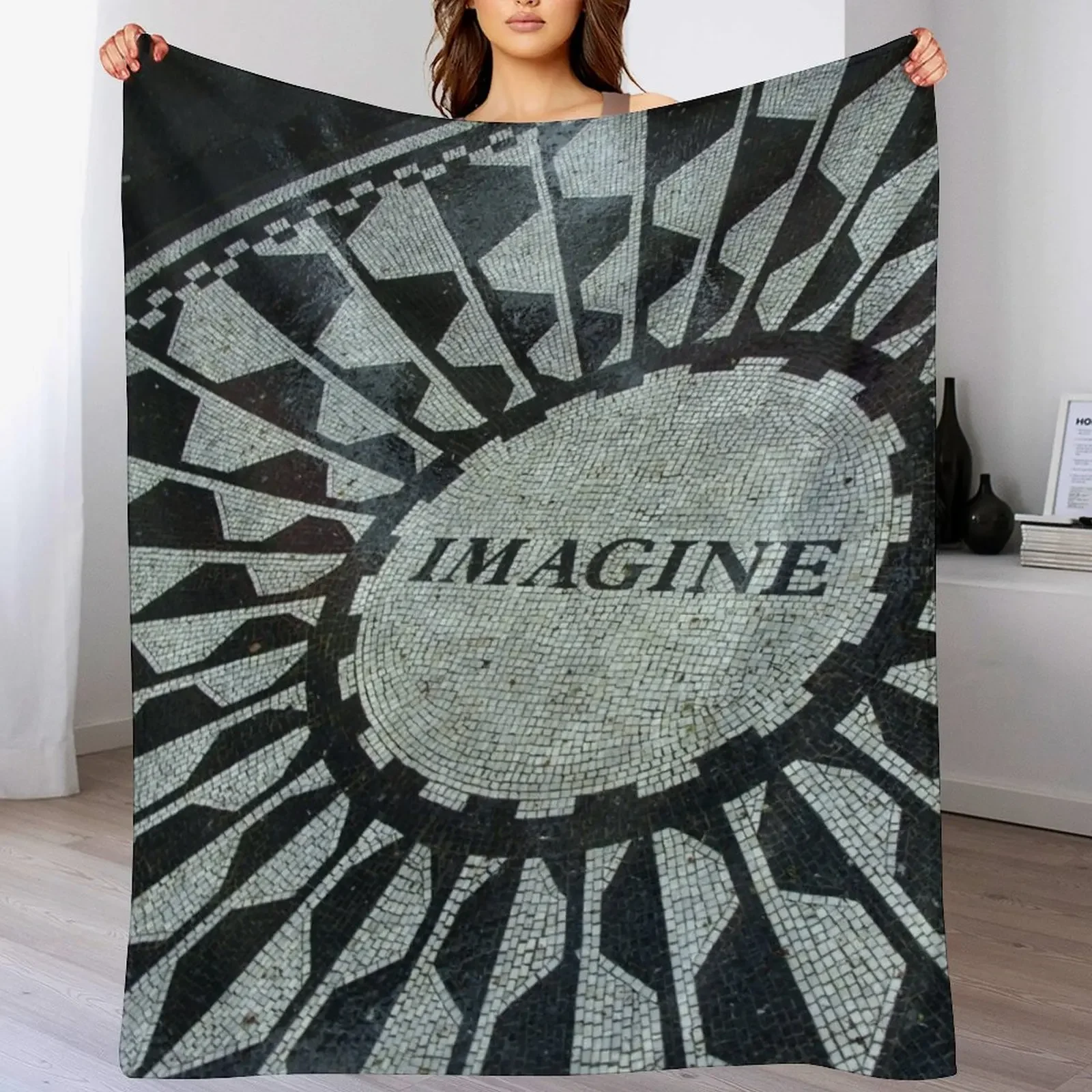 

Imagine Throw Blanket Thermals For Travel Bed Fashionable Furry sofa bed Blankets