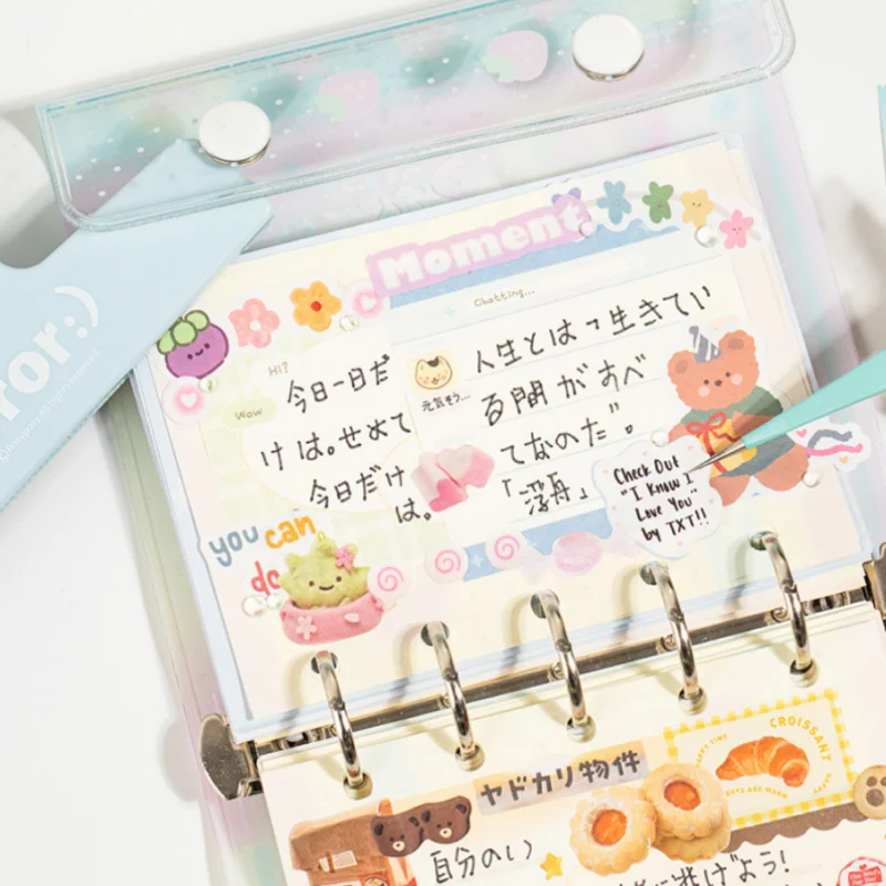 20 Sheets DIY Sticker Student Hand Account Make Photo Frame Scrapbook Glass Bottle Notebook Book Decoration Sticker Stationery