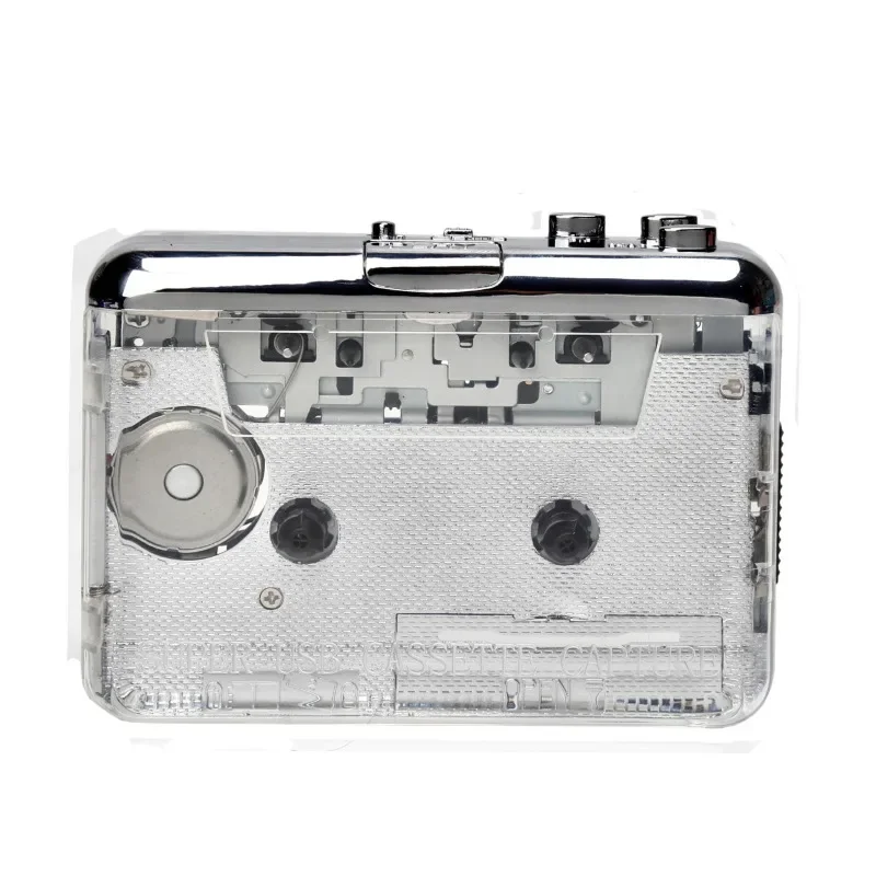 Fully transparent shell cassette to MP3 cassette to MP3 Type-C interface portable player