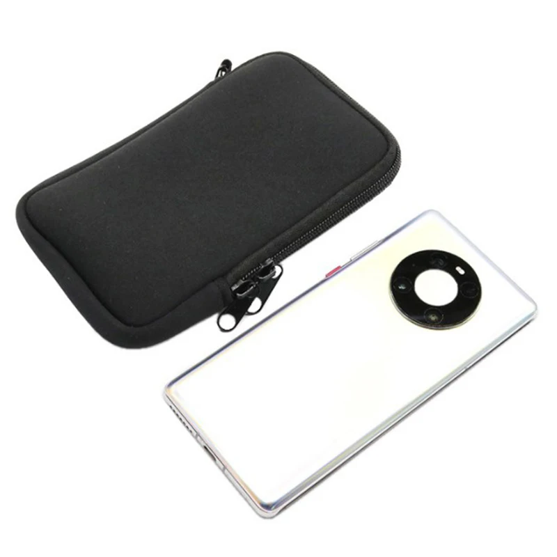 Neoprene Mobile Phone Bag Pouch Portable Small Storage Bag for Travel Digital Accessories Cable Case Earphone Holder