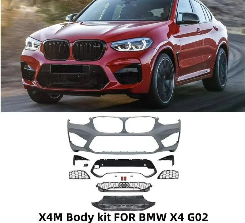 Complete X4M F98 Style Body Kit Upgrade With Front Bumper Fits BMW X4 G02 2018