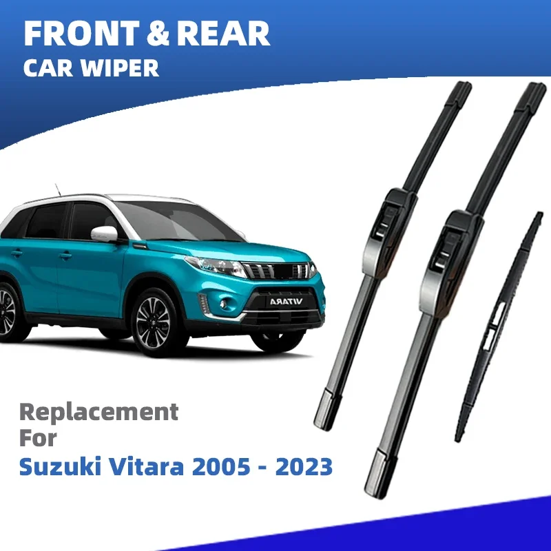 

LHD Front Rear Windshield Wiper Blades For Suzuki Vitara JT LY MK3 MK4 2005 - 2023 Grand Vitara Accessories 2017 2018 2019 2020