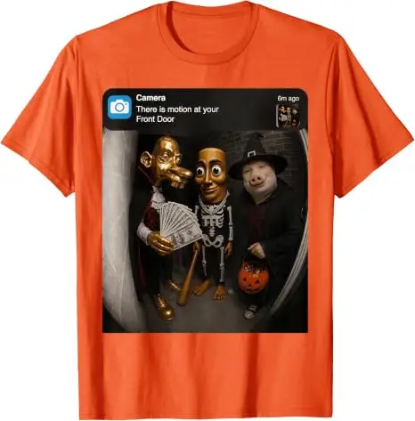 Tung Sahur Neegy Meme Doorbell John Pork Halloween-Kostüm Premium Weiches Baumwoll-T-Shirt Y2k Joke Brainrot Crew Persönlichkeitskleidung – Detail 15