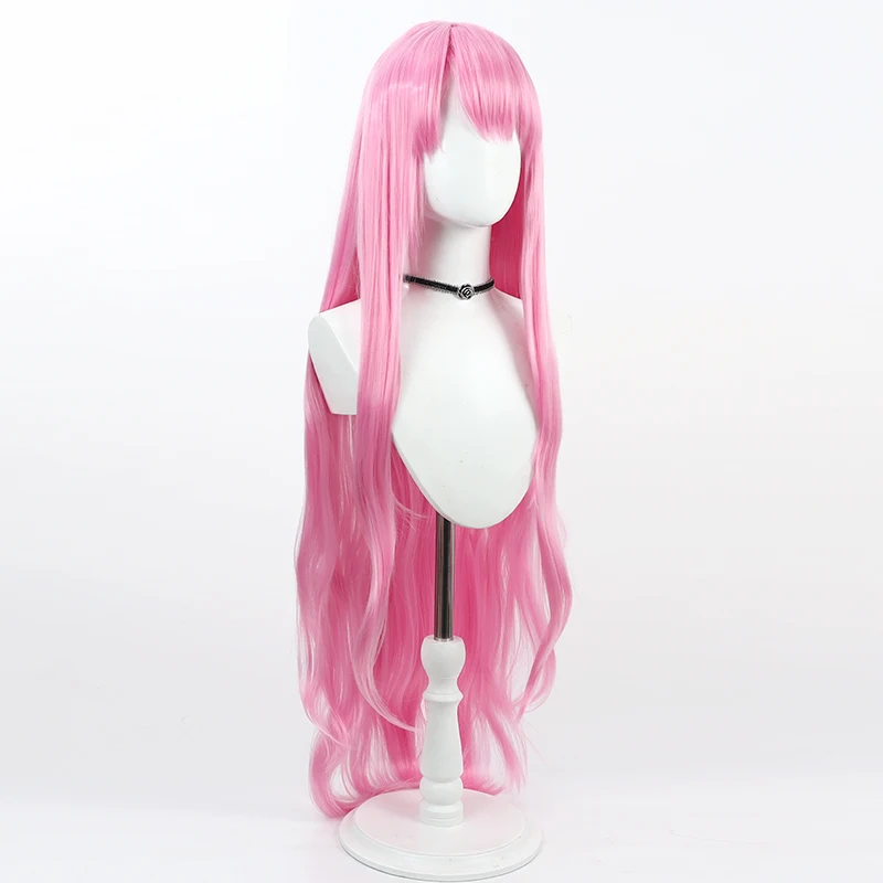 Sister Gigant Cosplay Wig Mahou Shoujo Ni Akogarete Pink Long Synthetic Hair Heat Resistant Halloween Role Play Party + Wig Cap view 3