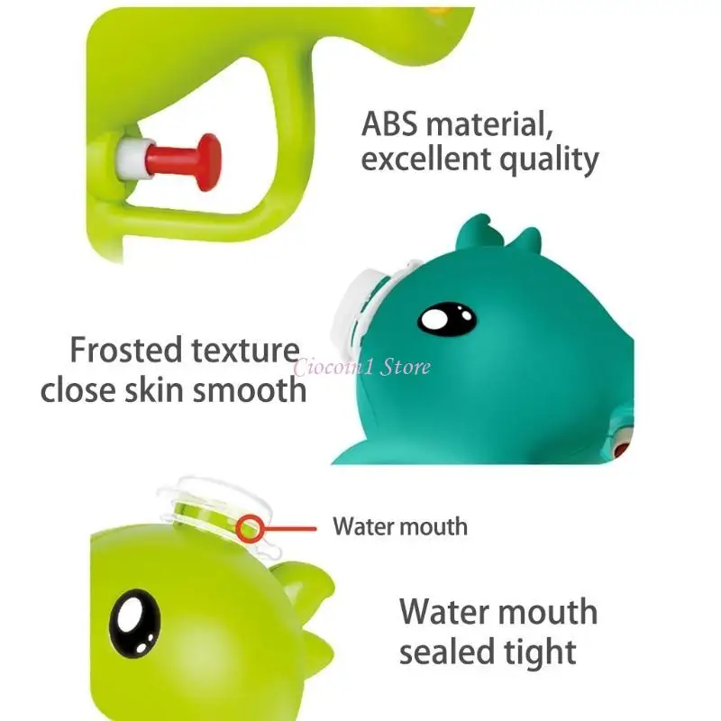 Y1UB Trẻ Chơi với Bồn tắm Nước Đồ chơi Phim hoạt hình Súng bắn nước hạt đậu dễ ​​thương cho trẻ