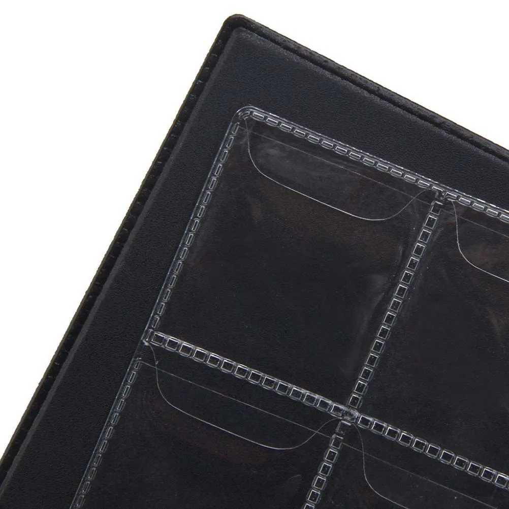 Álbum de colecionadores de moedas azul marinho com 60 bolsos, livro portátil de coleção de moedas para moedas, bonés, tokens, medalhões, emblemas