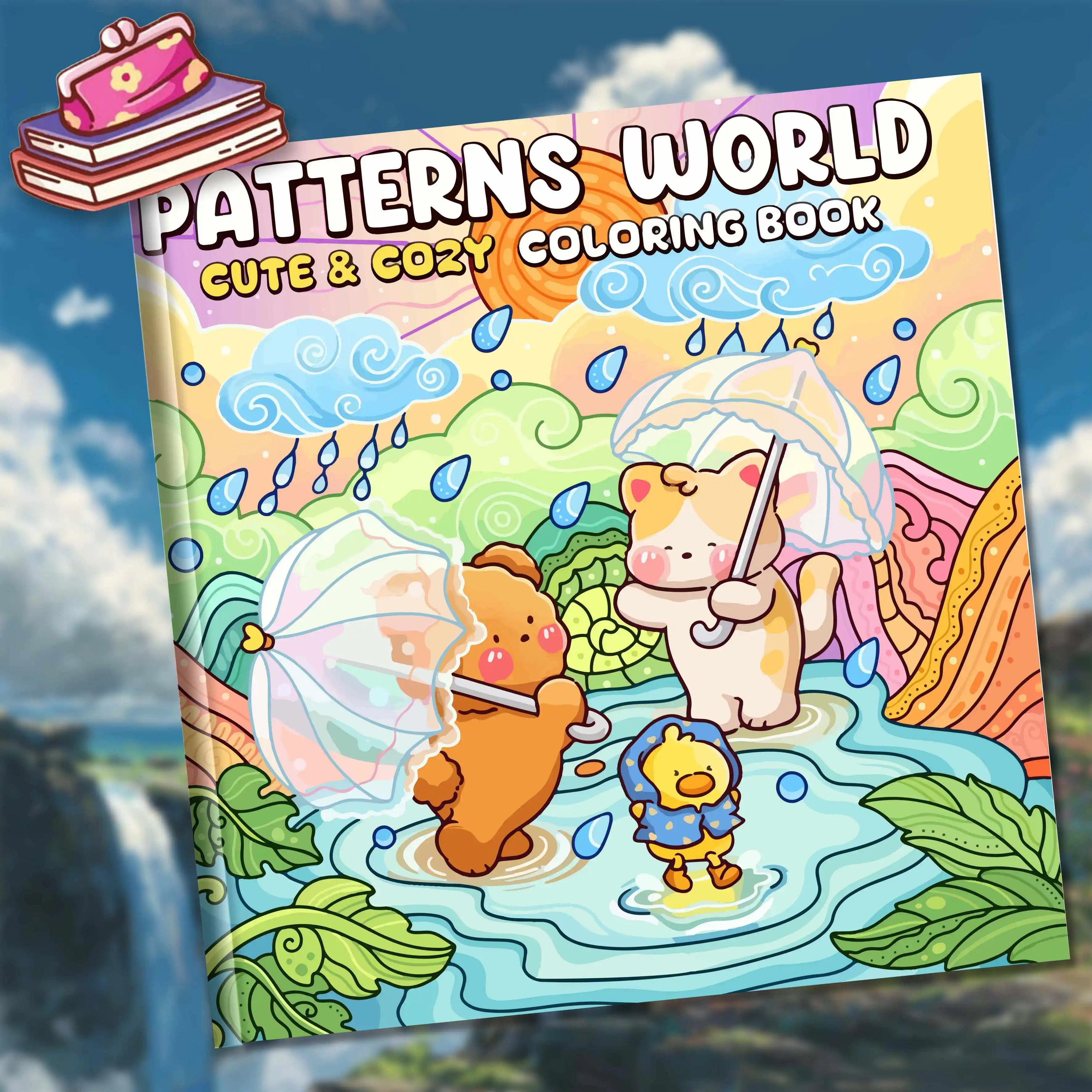 Libro para colorear cómodo Fantasy Park: un libro ilustrado con toque artístico y juguete, ricos patrones de cuento de hadas para desbloquear la imaginación, adecuado para regalos de fiesta de Halloween, regalos de Navidad y útiles escolares, ayuda con la creación de arte y manualidades, alivia el estrés