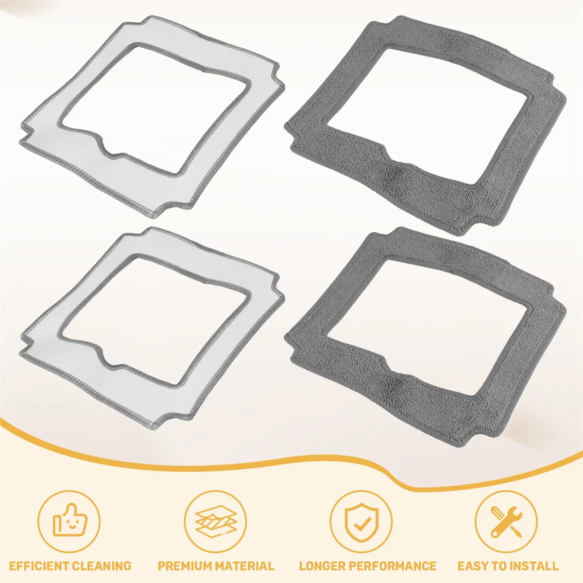 

Better Quality 6PCS Window Cleaning Robot Mop Cloth Cleaning Rag Towel Dust Cloth Cleaning Cloth for LIECTROUX YW509
