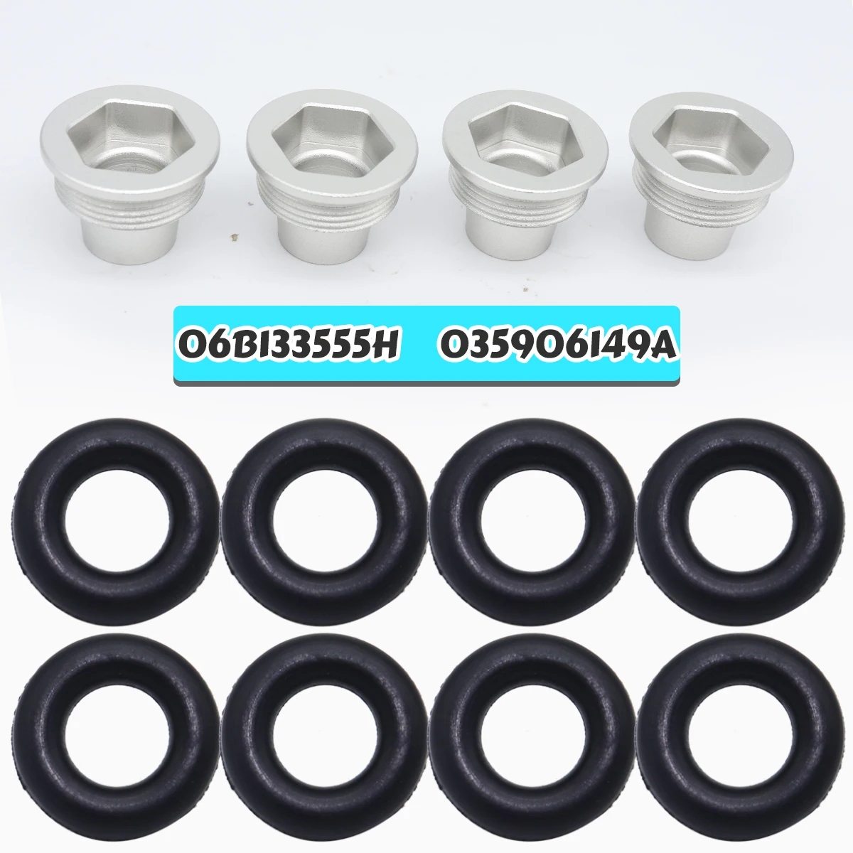 

Aluminum Fuel Injector Insert Cup Seat for Skoda Superb 3U 2002-2008 1.8T Control Engine Repair Small Port Gasket Nozzle Sealing