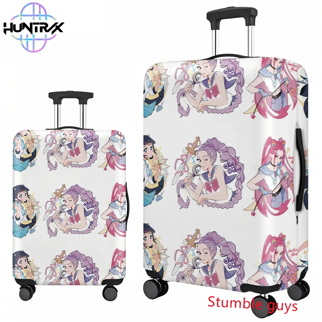 غطاء حقيبة السفر Kpop Demon Hunters يناسب حامي نمط الرسوم المتحركة مقاس 18-32 بوصة