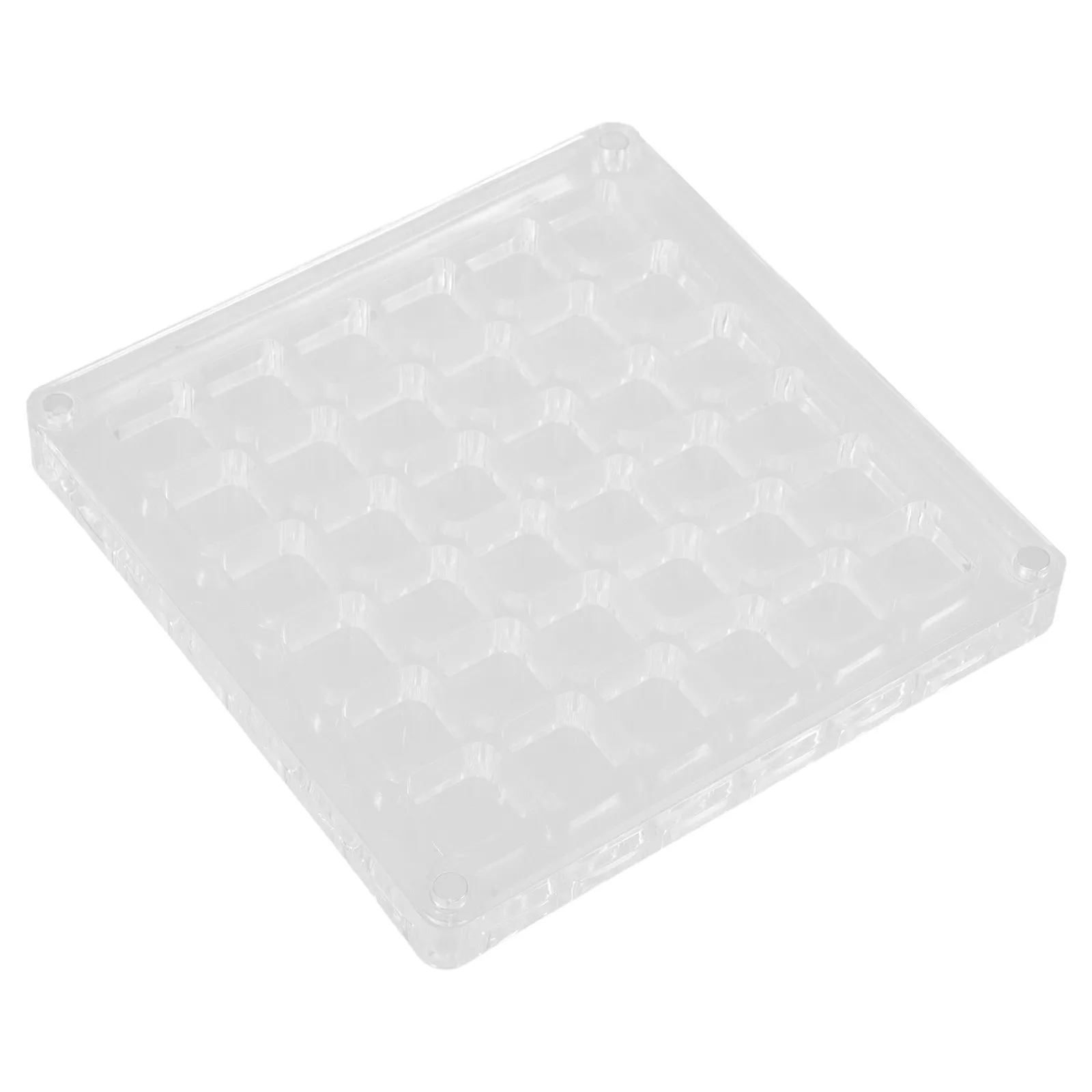 Acrylic Display Box Clear High-Transparency Seashell Design for Nail Art Supplies Beads Jewelry Trinkets Storage Organizer