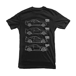 Japanese Classic Car Gtr Skyline Tshirt Drift Fans T Shirt Men Hot Fashion Solid T Shirt T Shirt Men Cotton Tops Tees Streetwear