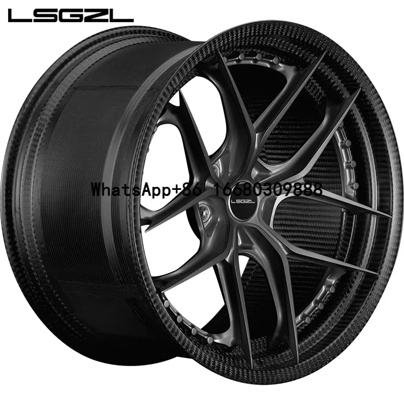 

custom luxury forged full carbon fiber car wheel 5x114.3 5x120 5x112 5x130 18 19 20 21 22 23 inch rim for BMW 911 C8 lamborghini