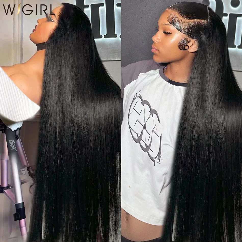 Wigirl Bone Straight 13x4 13x6 Lace Front Human Hair Wig Transparent Remy 5x5 Glueless Wig Human Hair Ready To Wear For Women