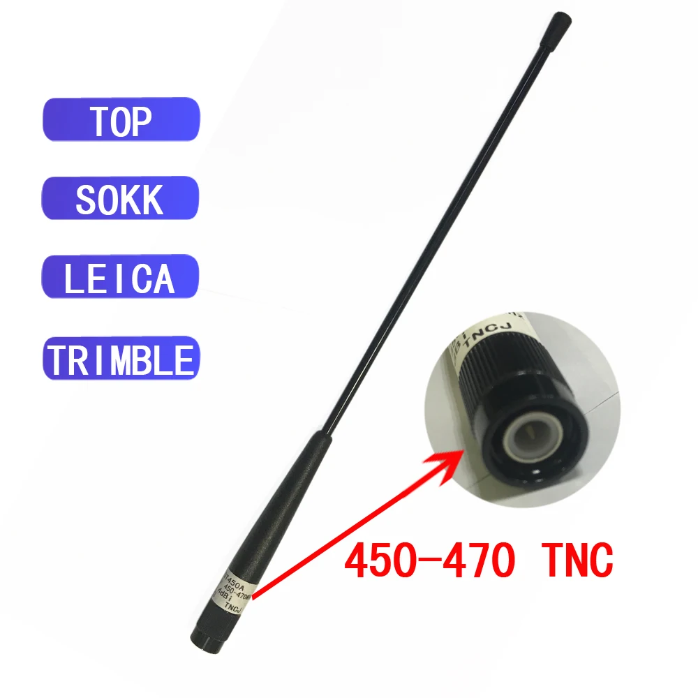 10PCS Surveying Whip Antenna 450-470MHZ TNC Port Compatible with Sok TP South Trimble GPS RTK All Brands Total Station