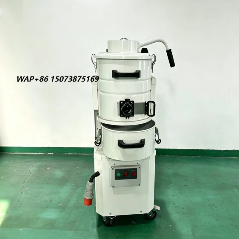 Cleanroom Industrial Vacuum Cleaner Upper and Lower Bucket 380V 30L Wet Dry for Factory Workshops High Efficiency Cleaning