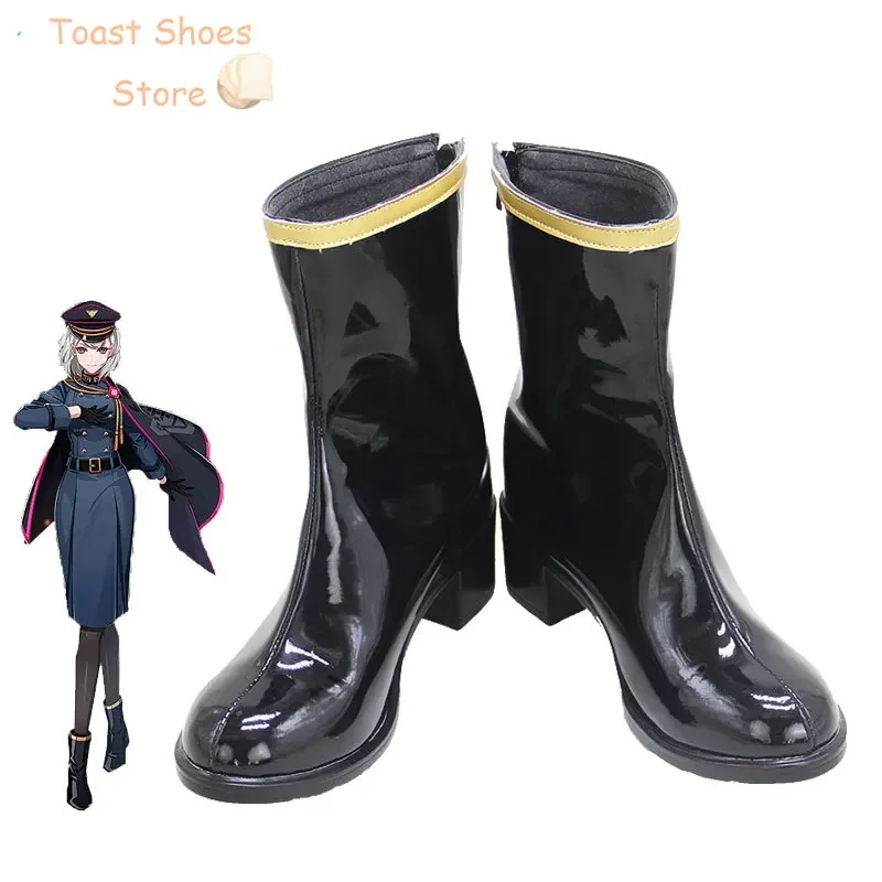 Game Division Rap Battle Cosplay Shoes Fate PU Leather Shoes Halloween Carnival Boots Cosplay Props Costume Prop